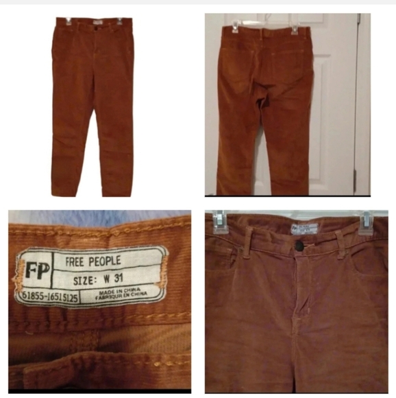 🌹Free people velvet pants - Picture 1 of 13